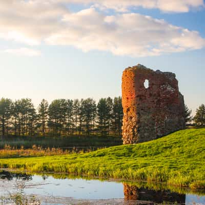 Medieval castle ruins, Piltene, Latvia