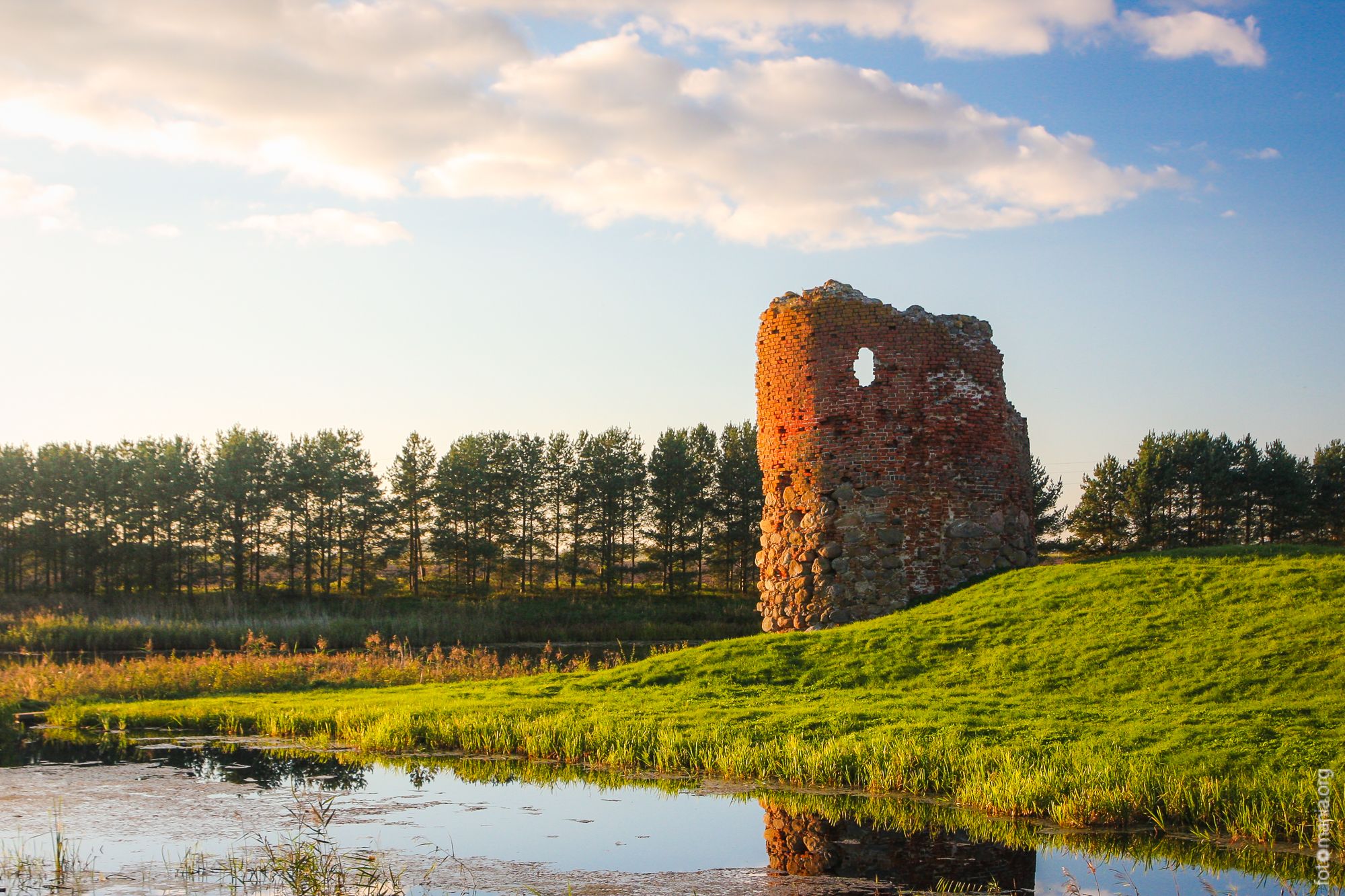 Medieval castle ruins, Piltene, Latvia