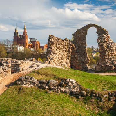 Medieval castle ruins, Rezekne, Latvia