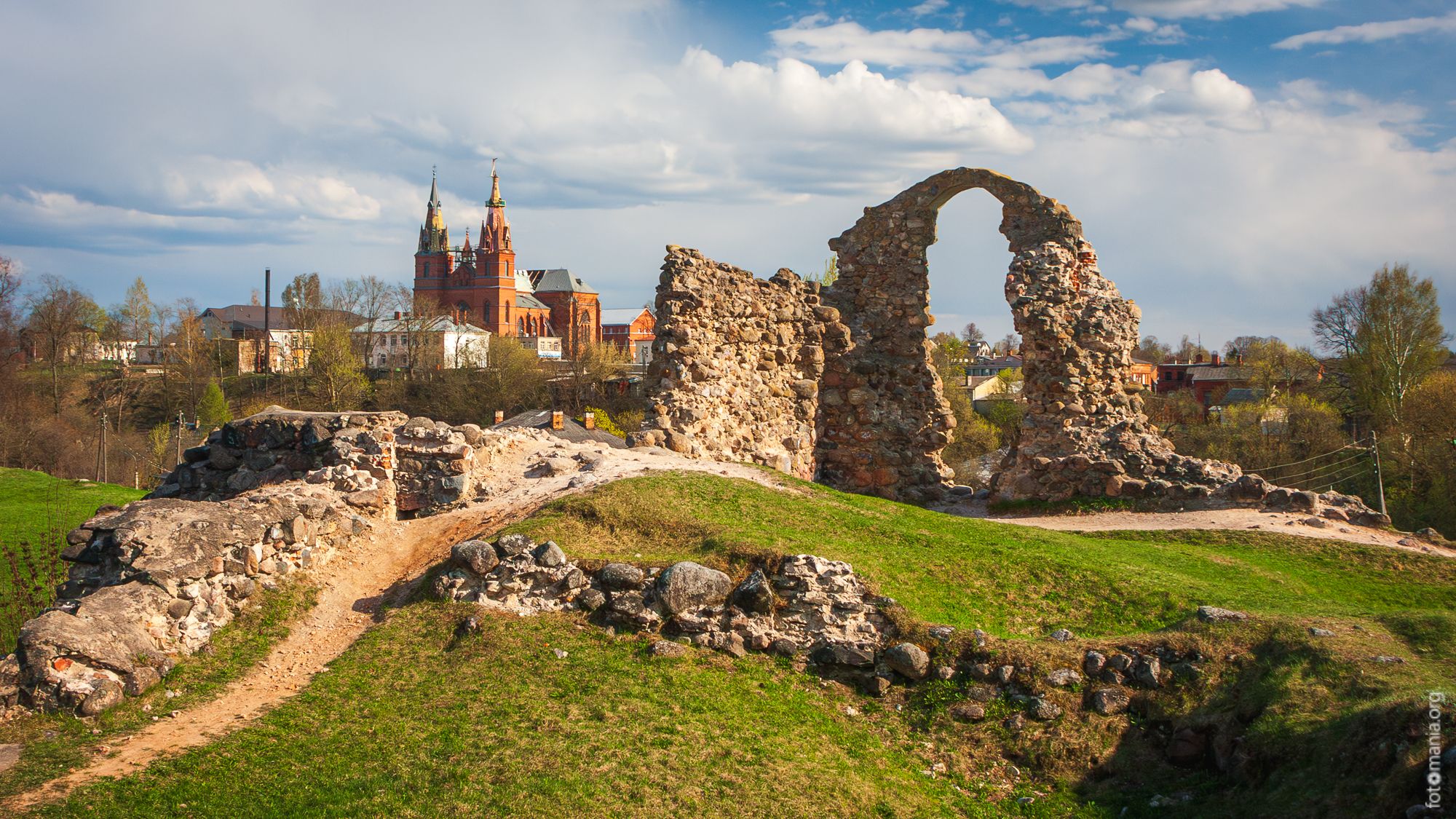 Medieval castle ruins, Rezekne, Latvia