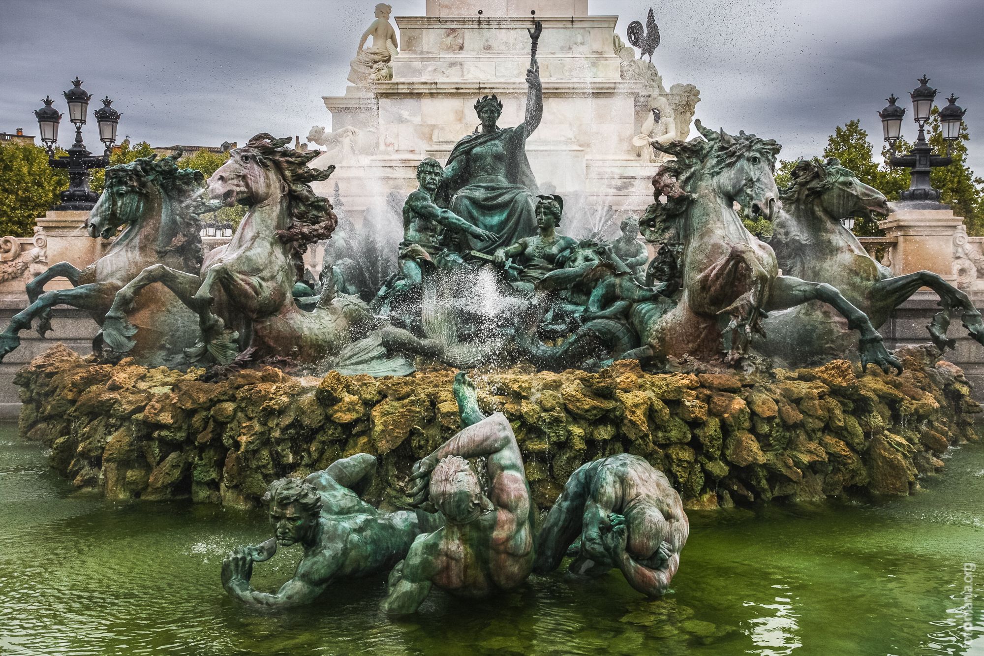 Monument aux Girondins fountain, France
