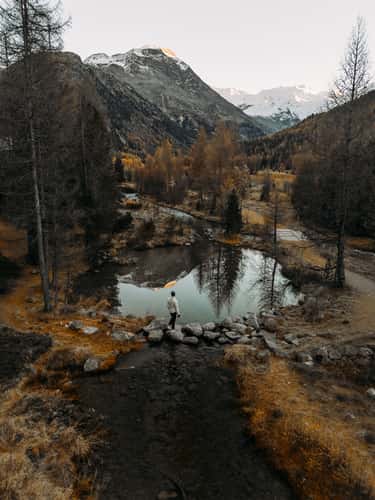 Morteratsch View rear (Drone)