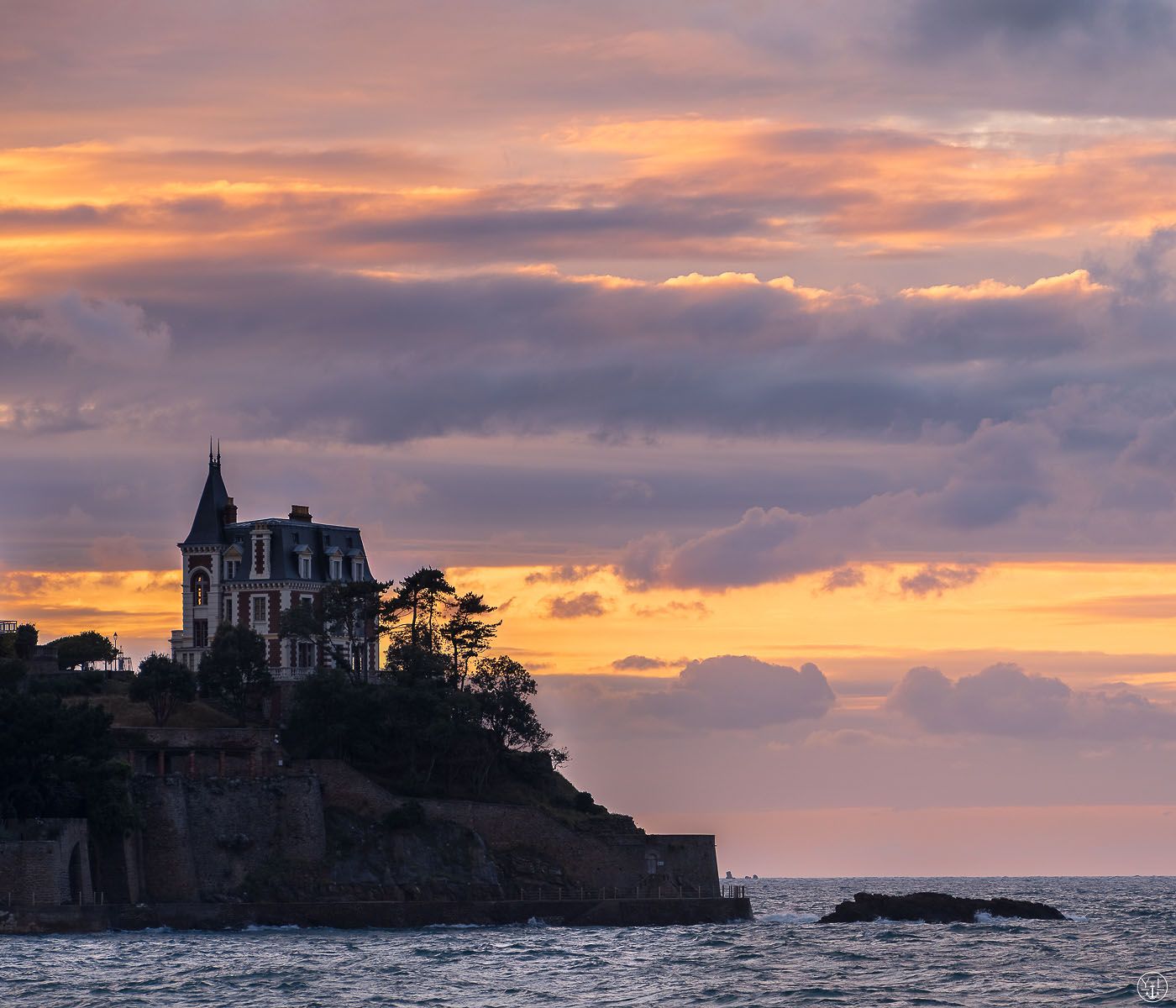 Ocean pool at Dinard, France