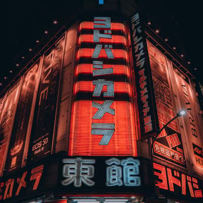Yodobashi Camera, Shinjuku at Night, Japan