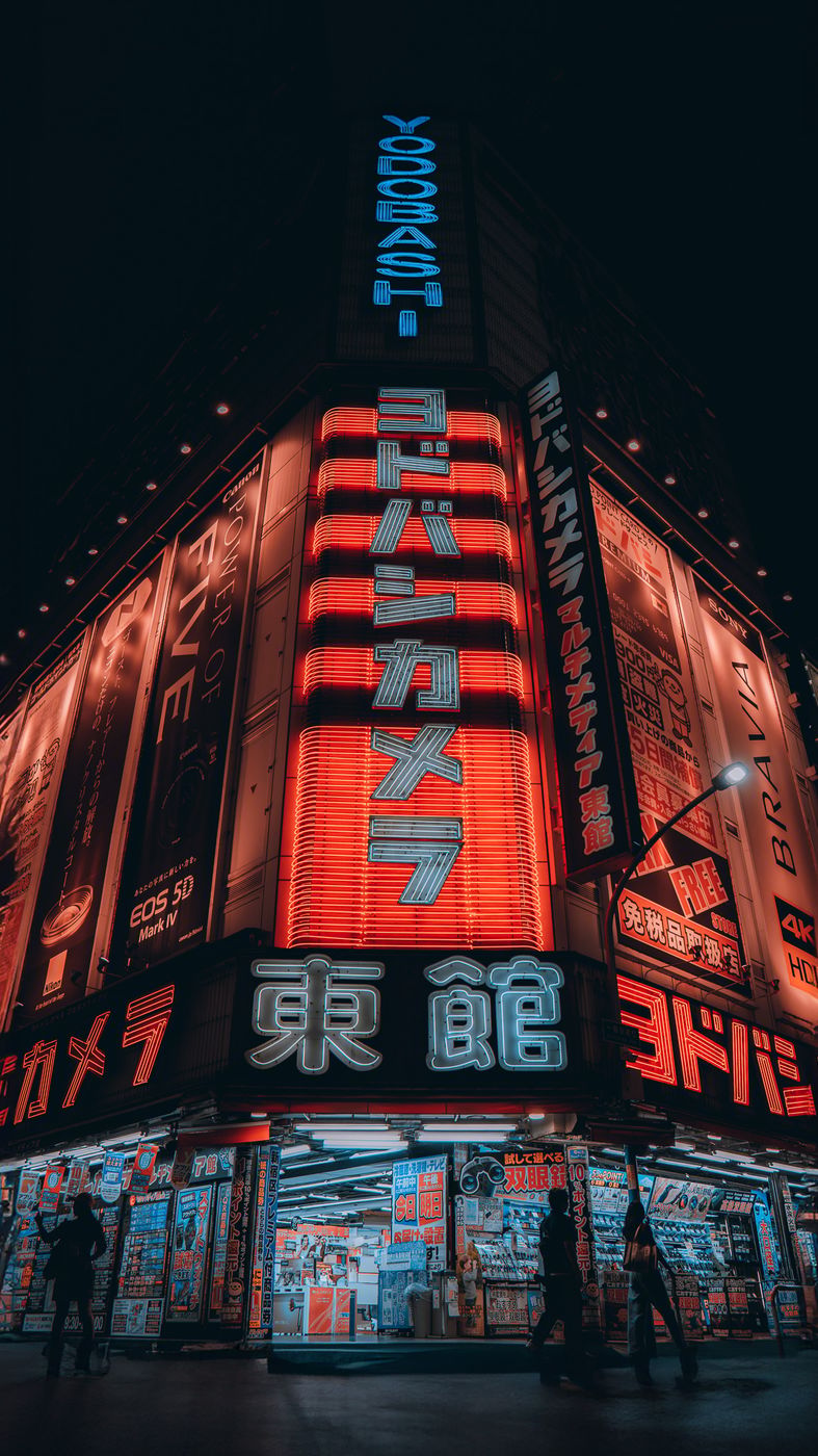 Yodobashi Camera, Shinjuku at Night, Japan