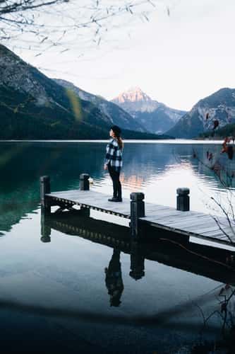 Wooden Dock at Plansee