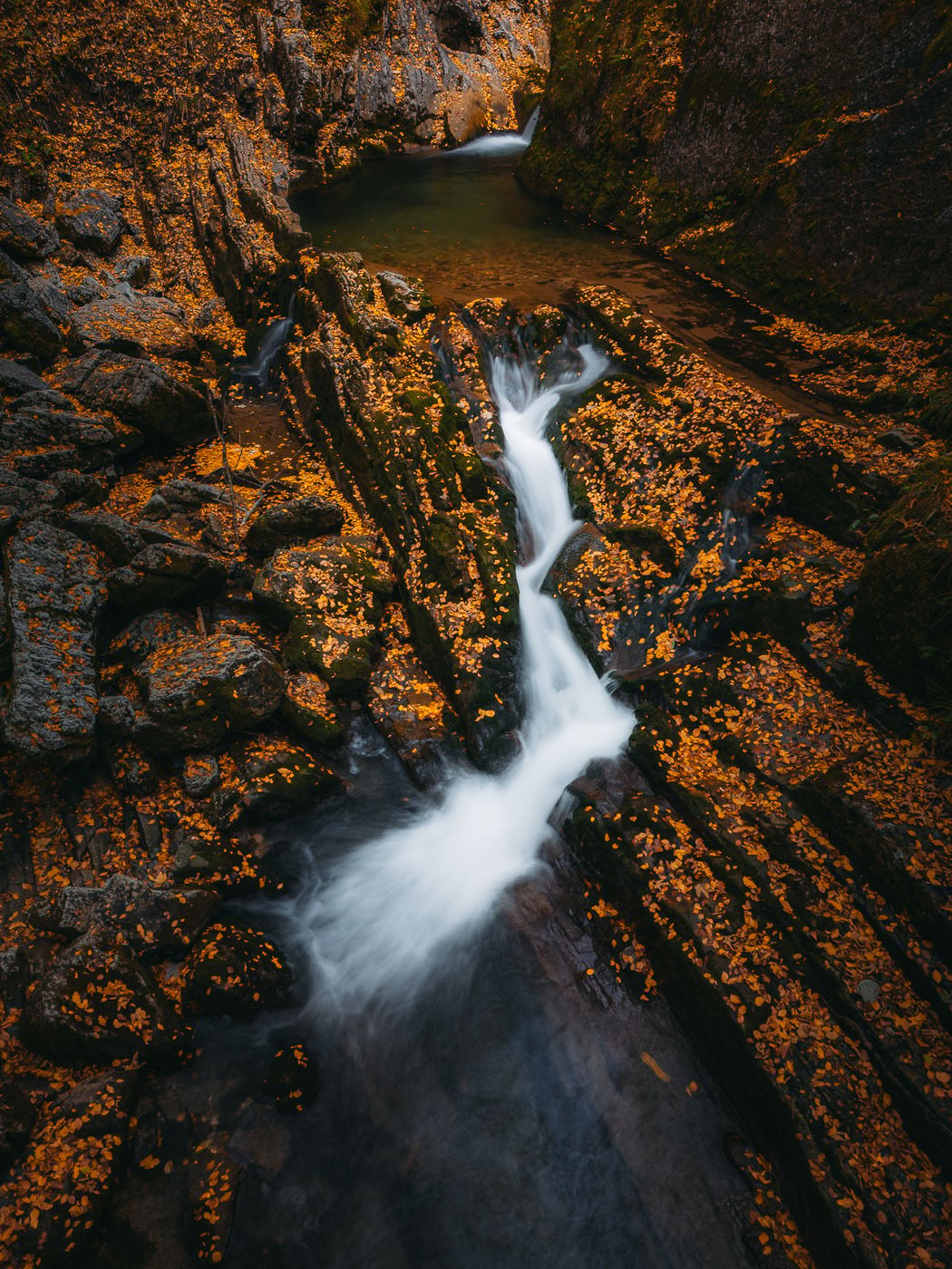 Rottach Waterfalls (Drone), Germany