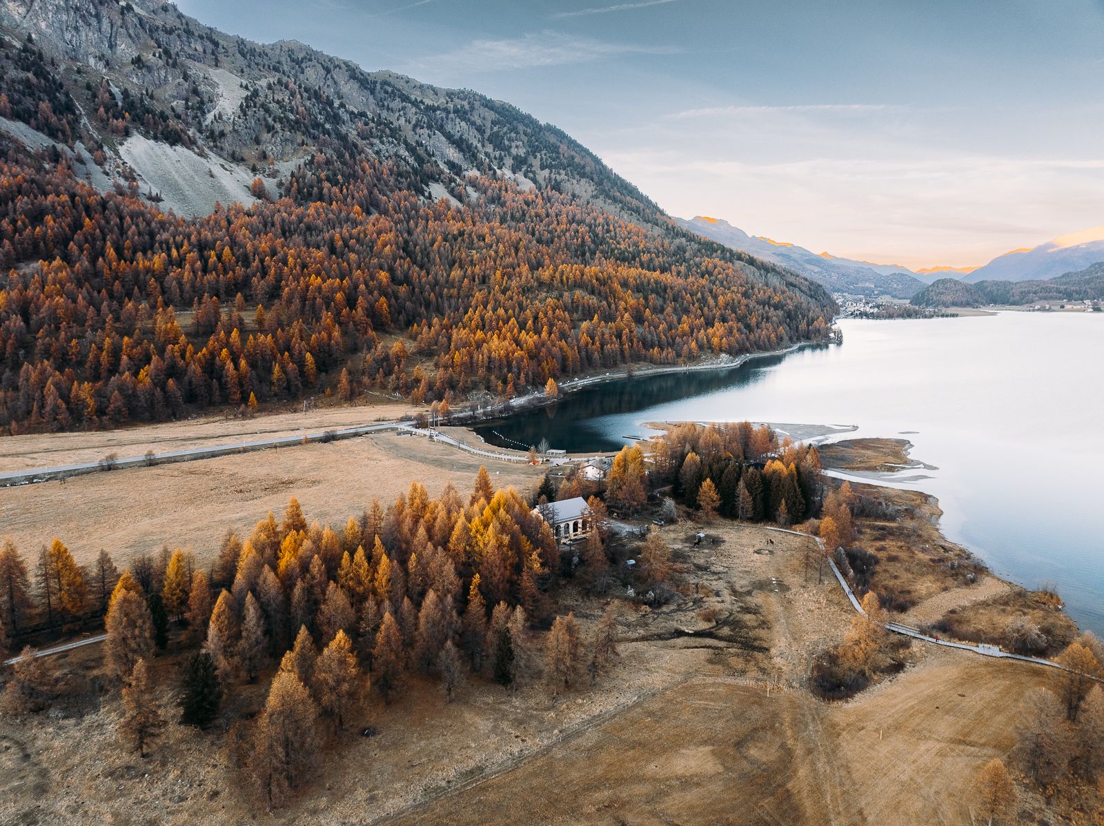 Sils Beach Club (Drone), Switzerland
