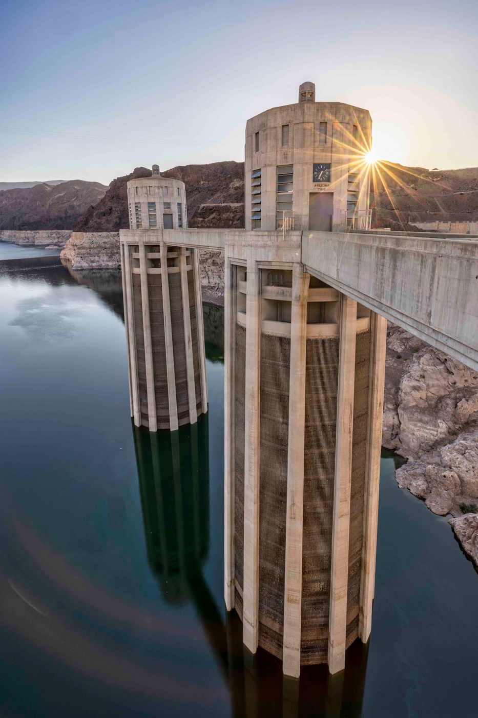 Sunrise, Hoover Dam, Nevada, Arizona, USA