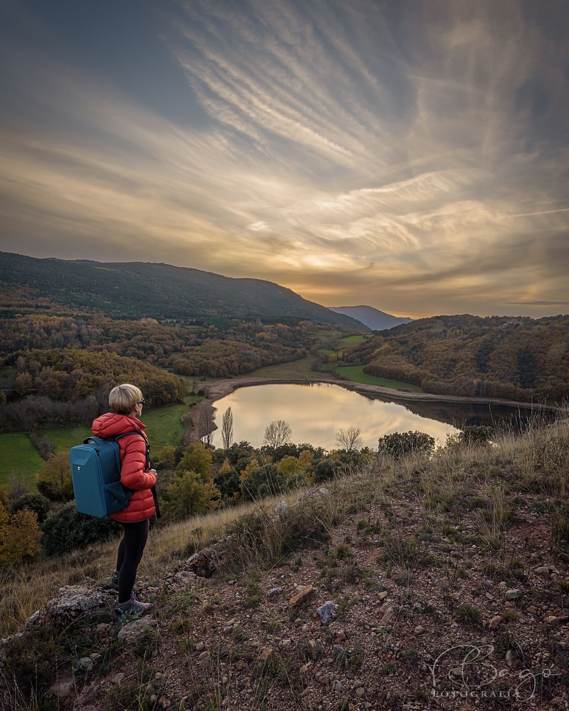 Sunset in Estany de Montcortès, Spain