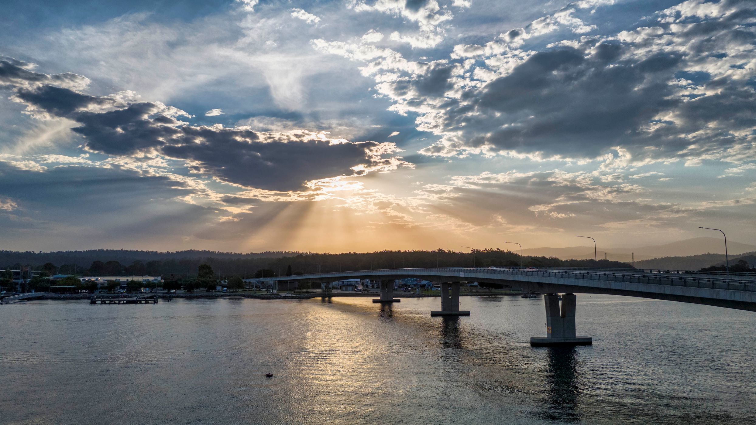 Sunset New Bridge, Bateman's Bay, South Coast, NSW, Australia