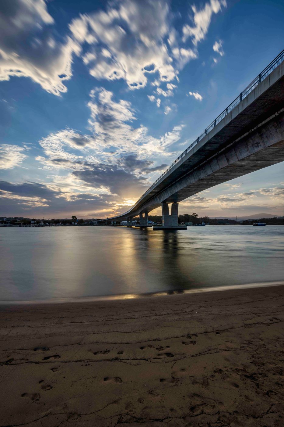 Sunset New Bridge, Bateman's Bay, South Coast, NSW, Australia