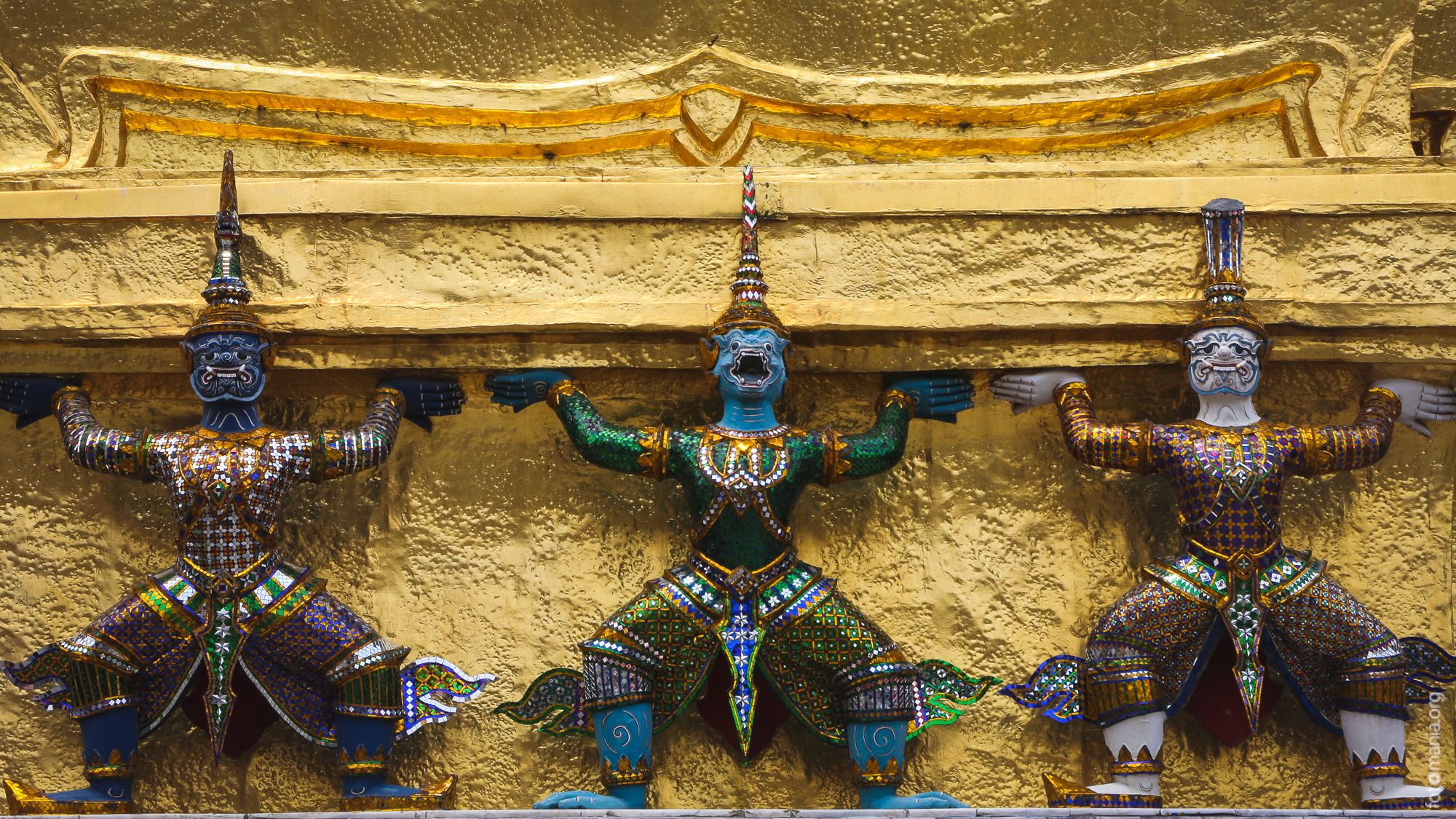Temple of the Emerald Buddha (from Bangkok City Pillar), Thailand