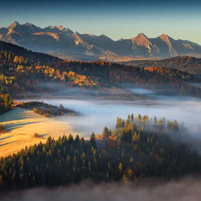 High Tatras from Pieniny NP, Slovakia (Slovak Republic)