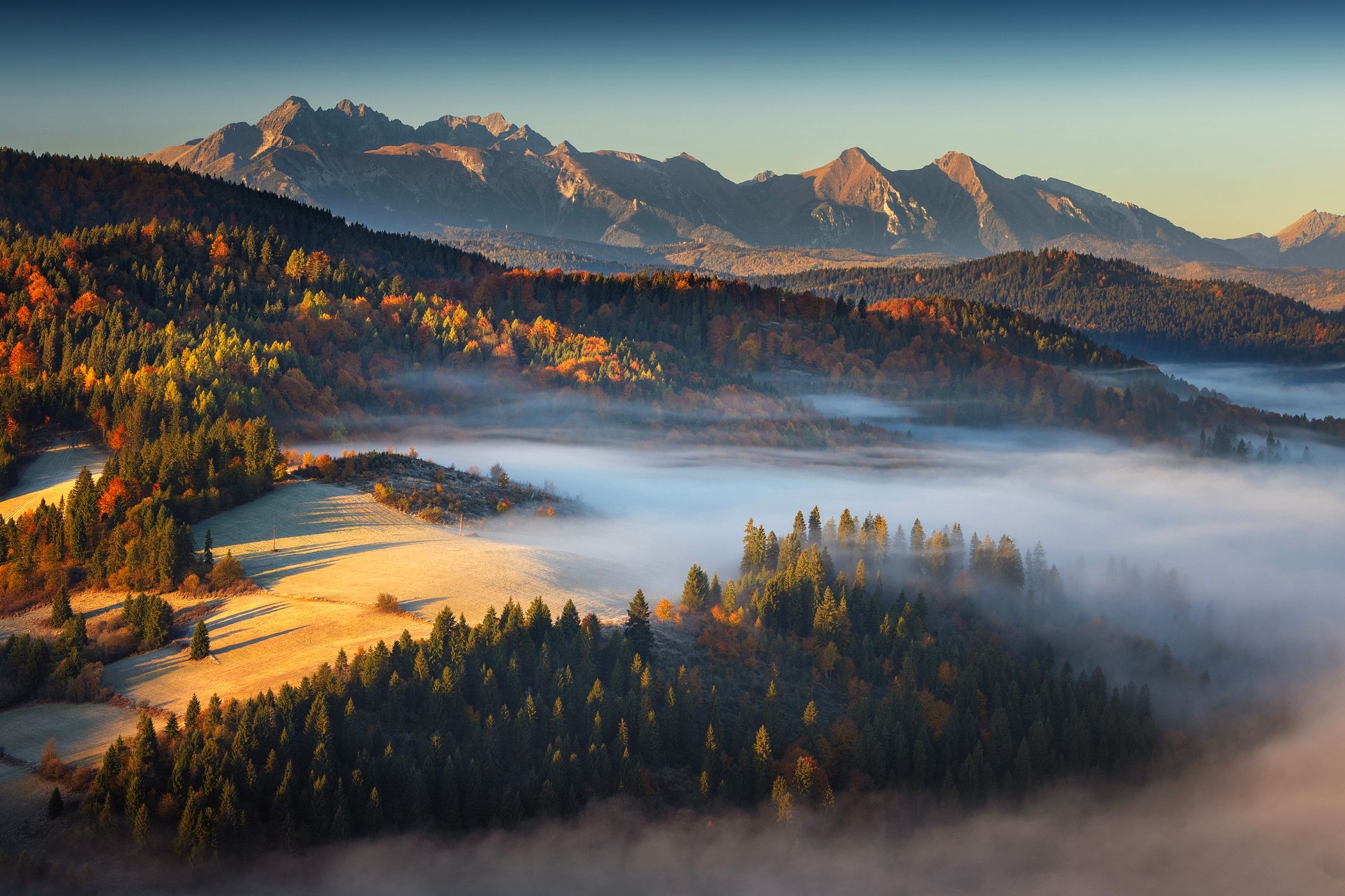 High Tatras from Pieniny NP, Slovakia (Slovak Republic)