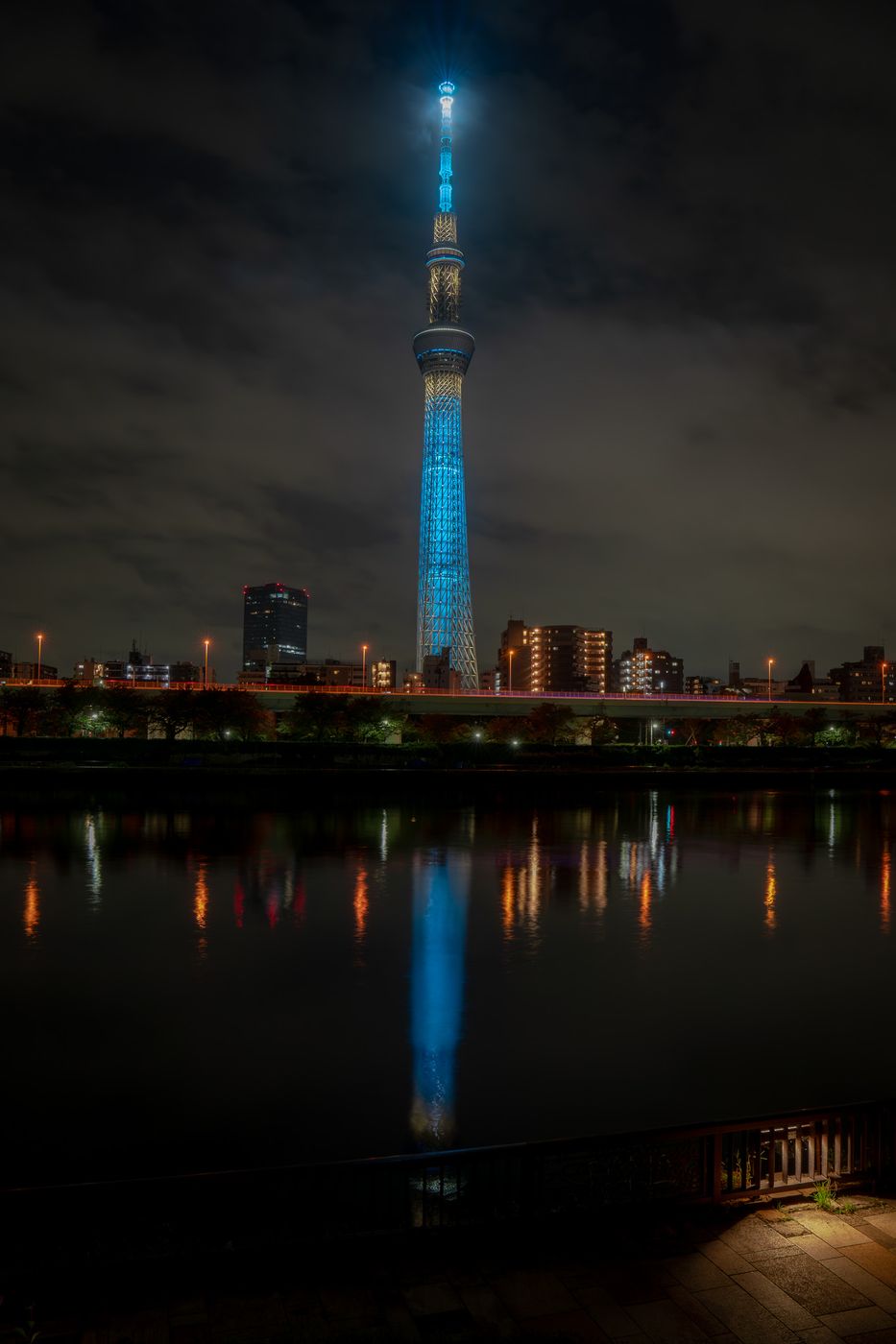 Tokyo Skytree from Kototoi Bridge, Japan