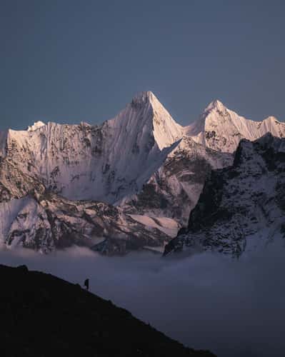 Trail from Cho La Pass to Dzonglha
