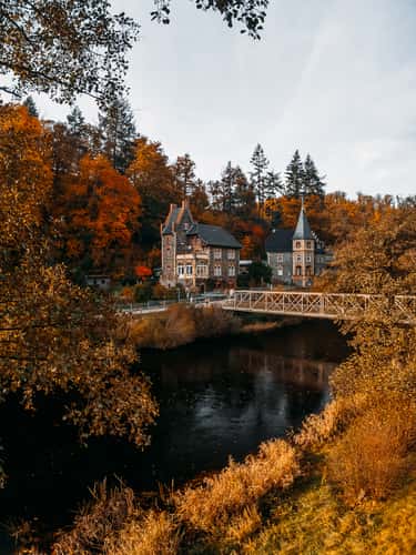 Treseburg Bode River upstream (Drone)