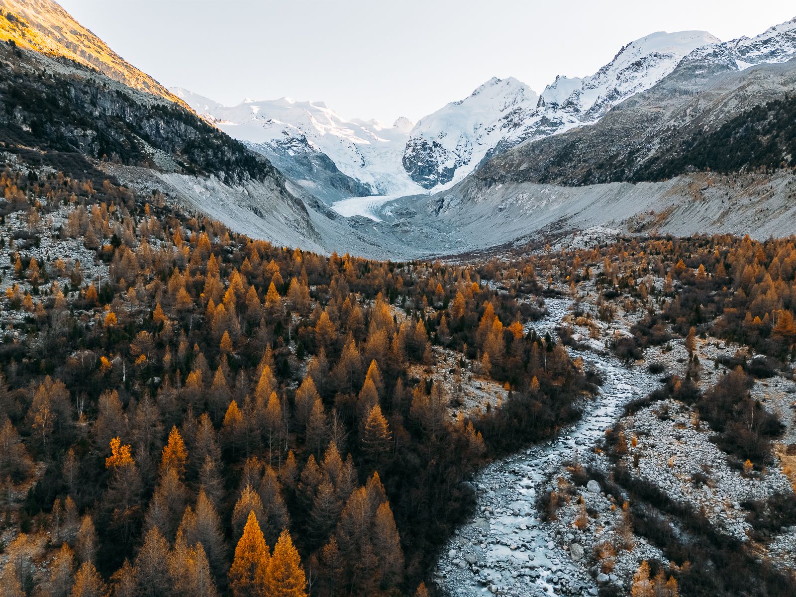 Val Morteratsch (Drone), Switzerland