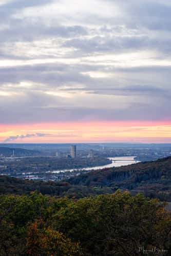 View from the Stenzelberg towards Bonn