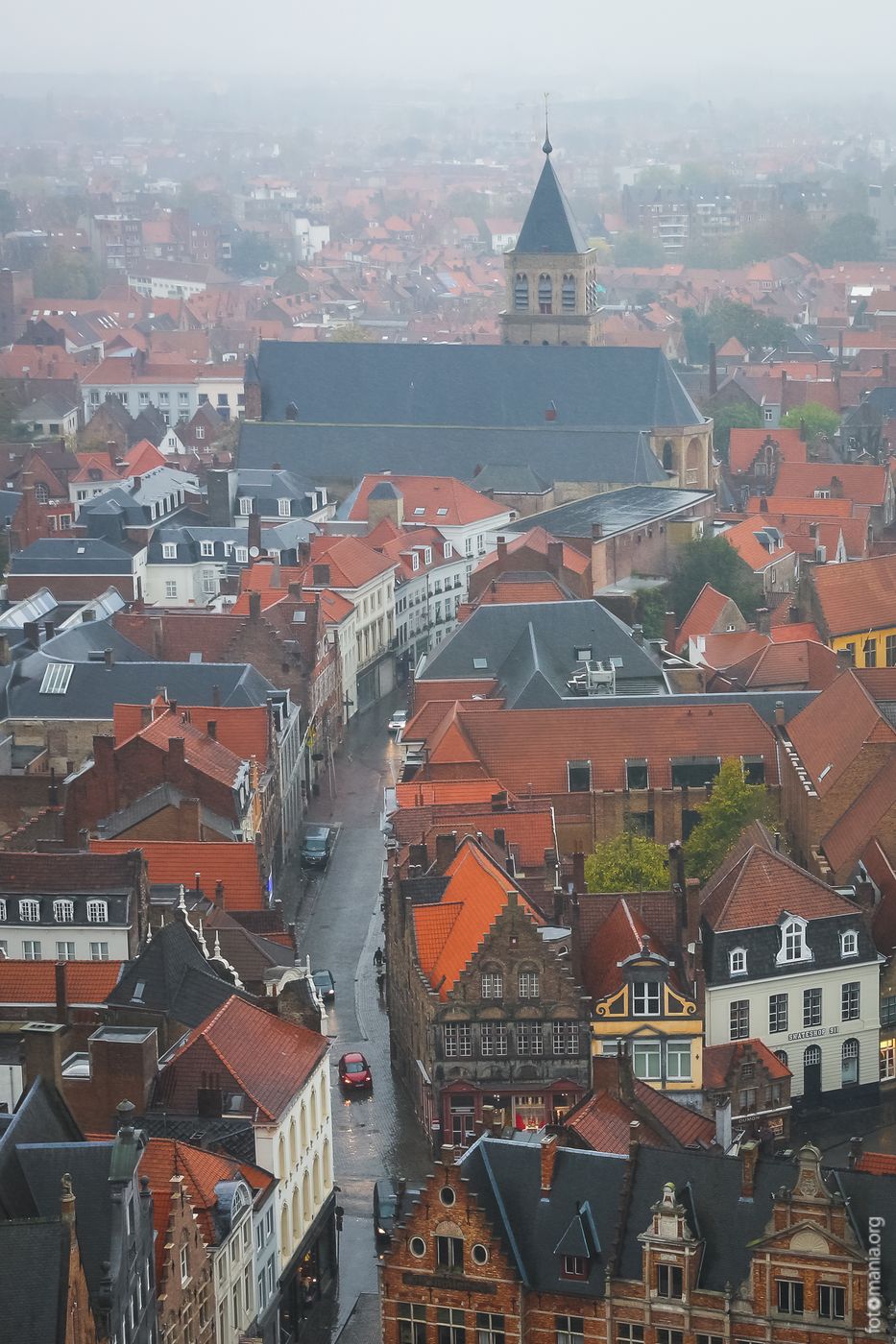 View from the top of the Belfry/Belfort, Belgium