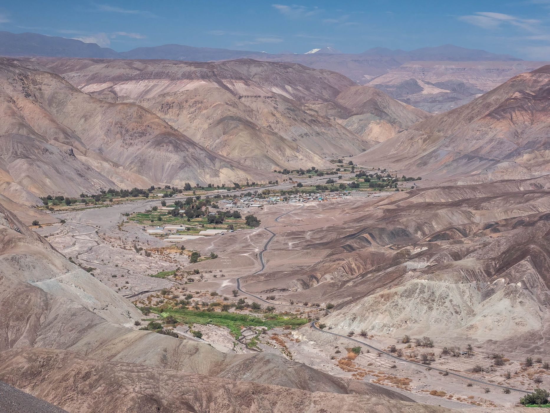View to Quebrada de Tarapacá, Chile