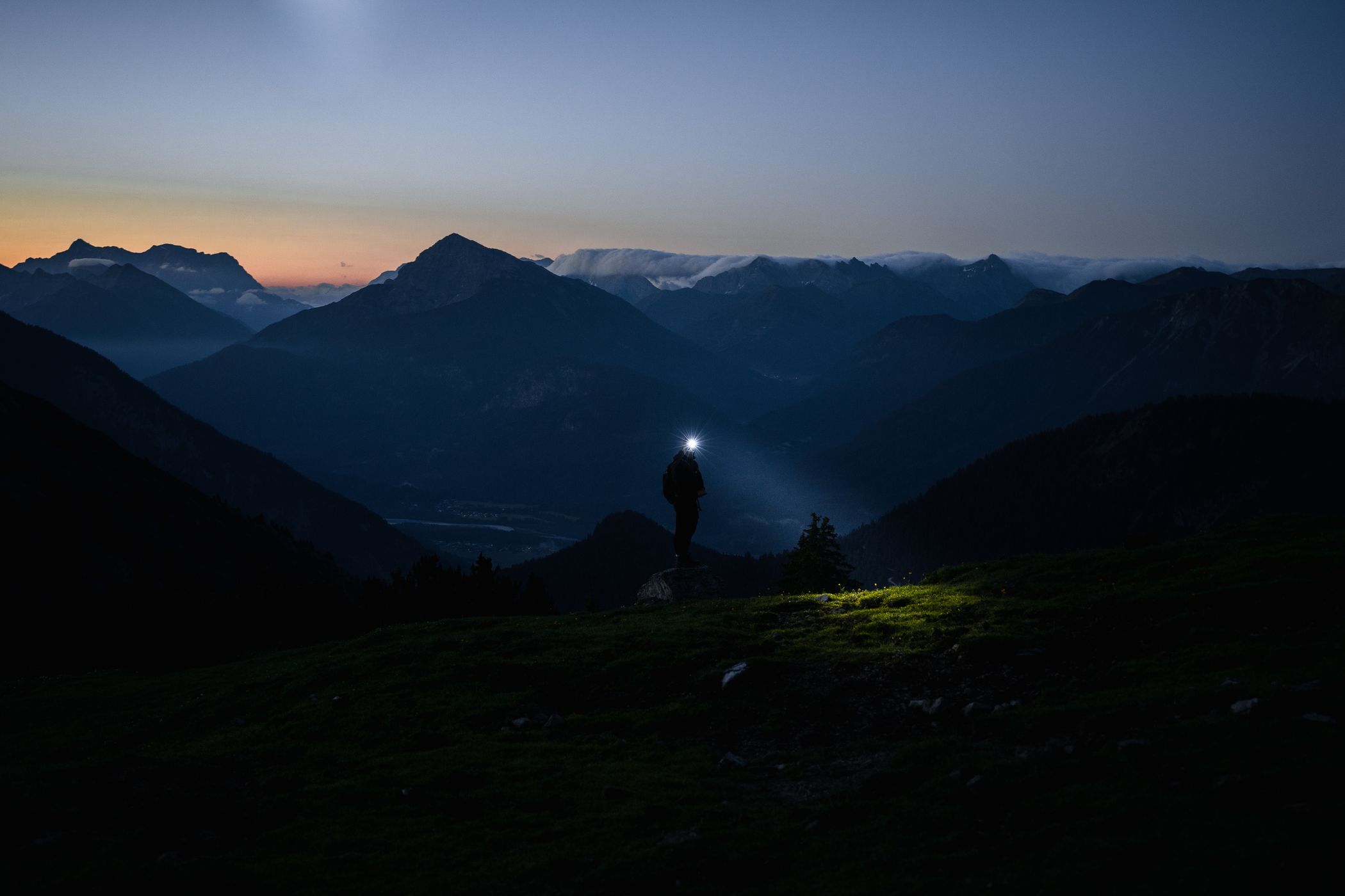 Way up to Litnisschrofen, Austria
