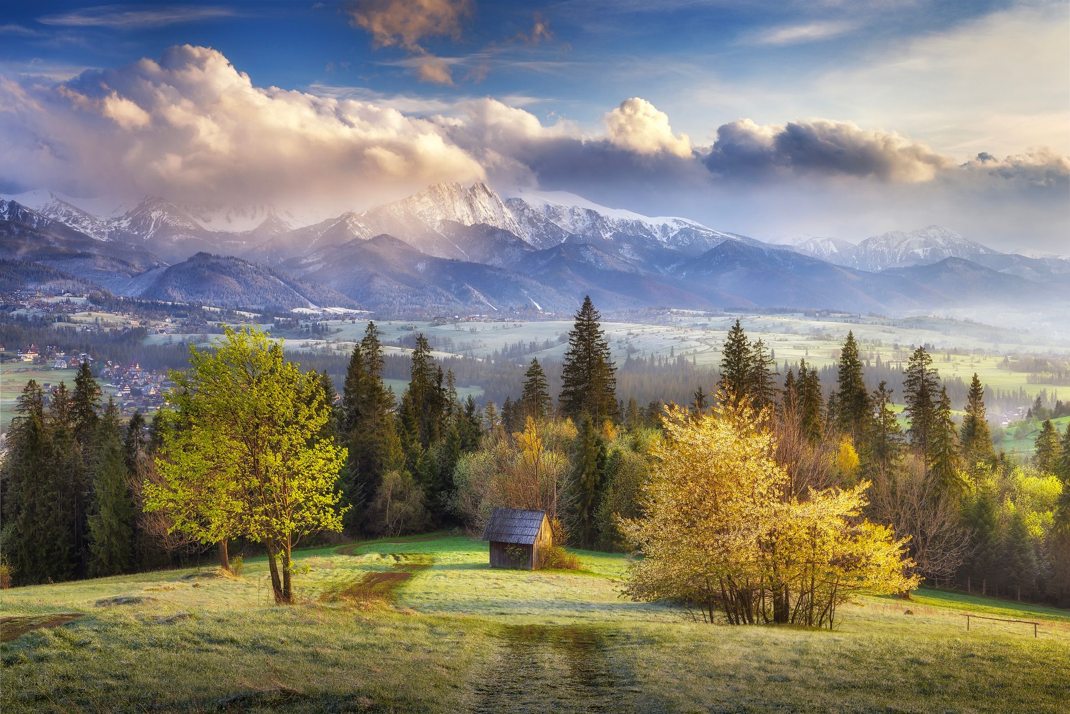 Wooden hut with High tatras view, Poland