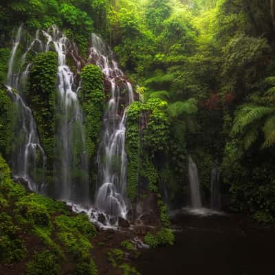 Banyu Wana Amertha waterfall, Bali, Indonesia