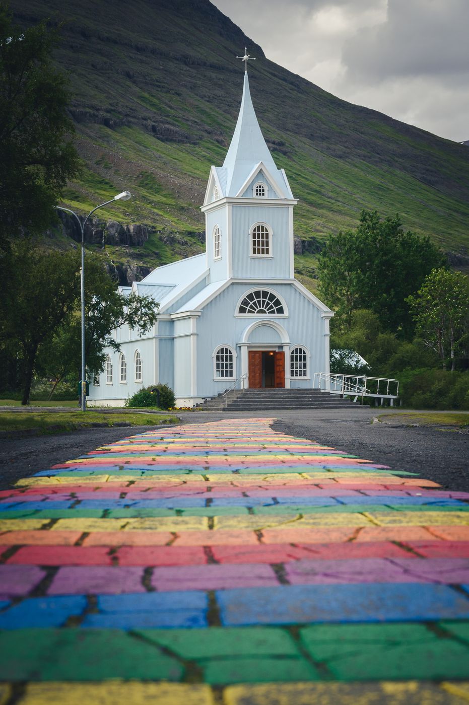 Blue Church at Seydisfjordur, Iceland