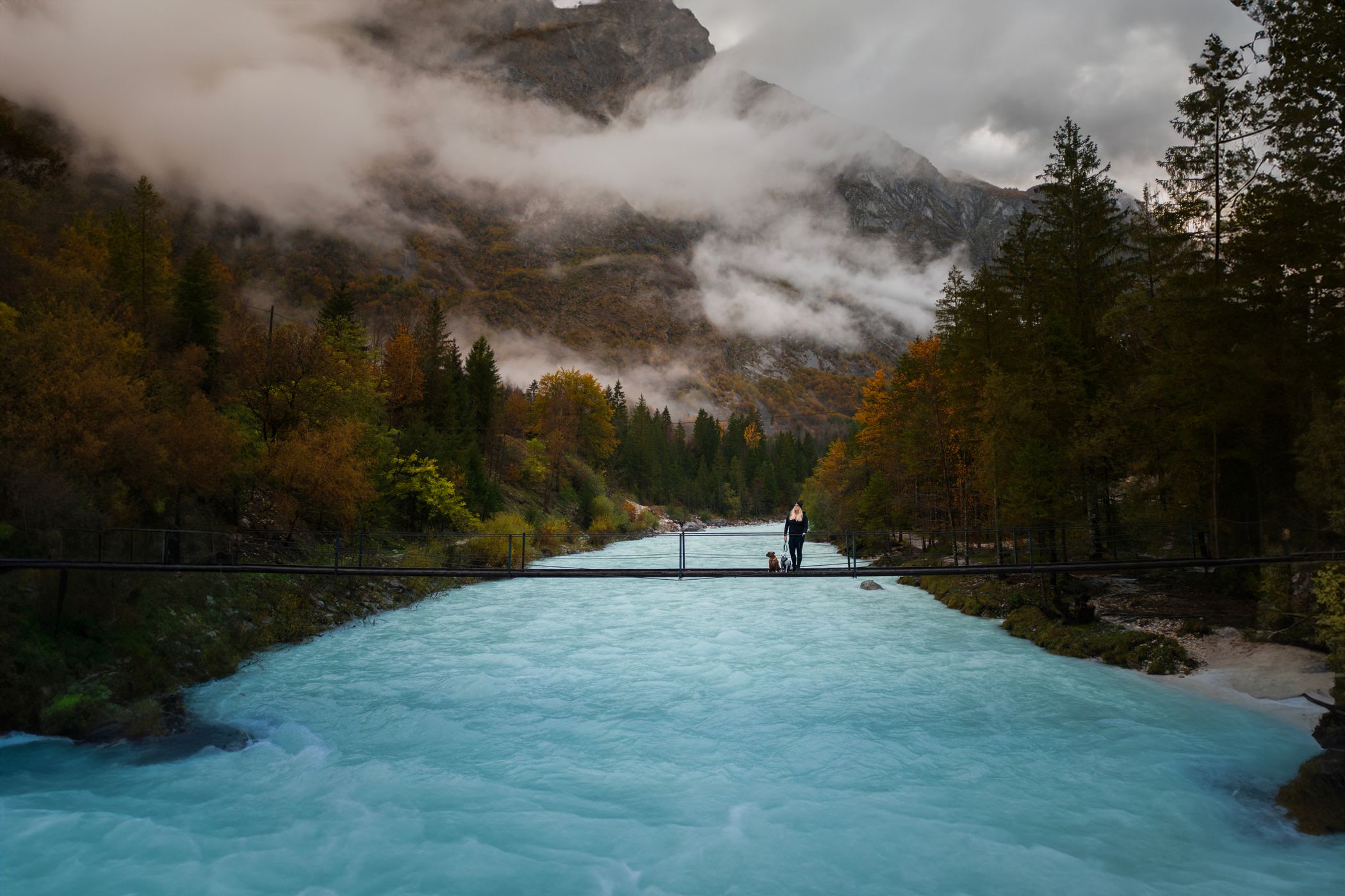 Bridge Over the Soča River, Slovenia