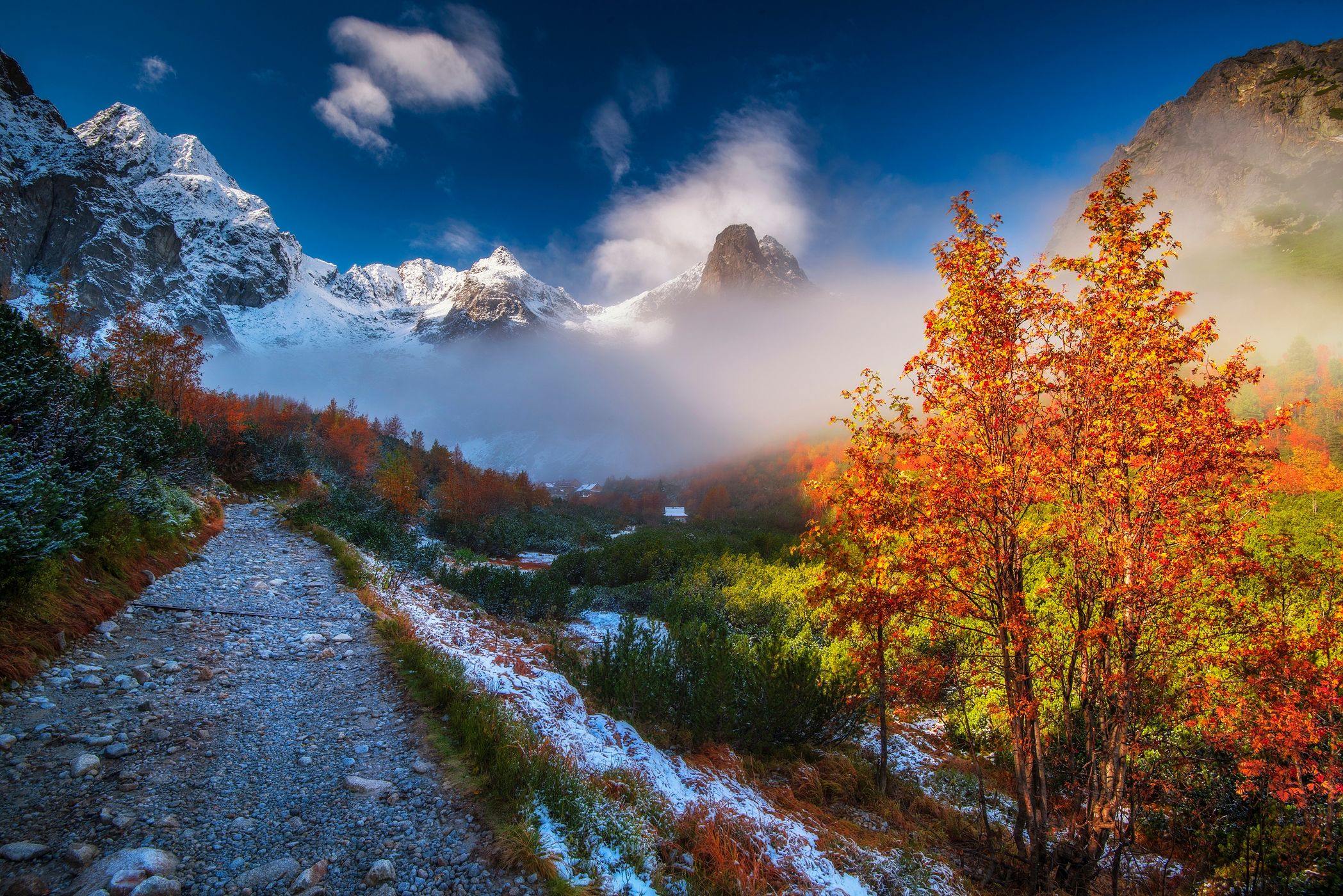 Dolina Zeleného plesa in High Tatras, Slovakia (Slovak Republic)