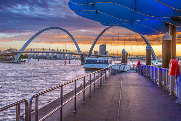 Elizabeth Quay Bridge lights, Perth, Westerne Australia