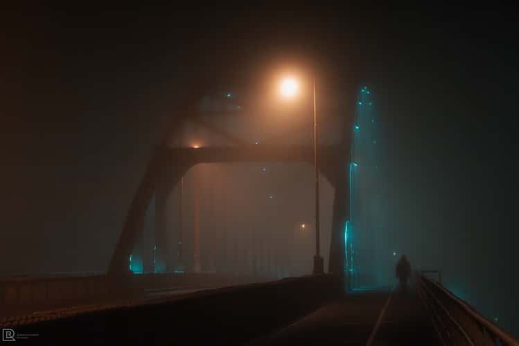 Foggy Wilhelminabrug Deventer