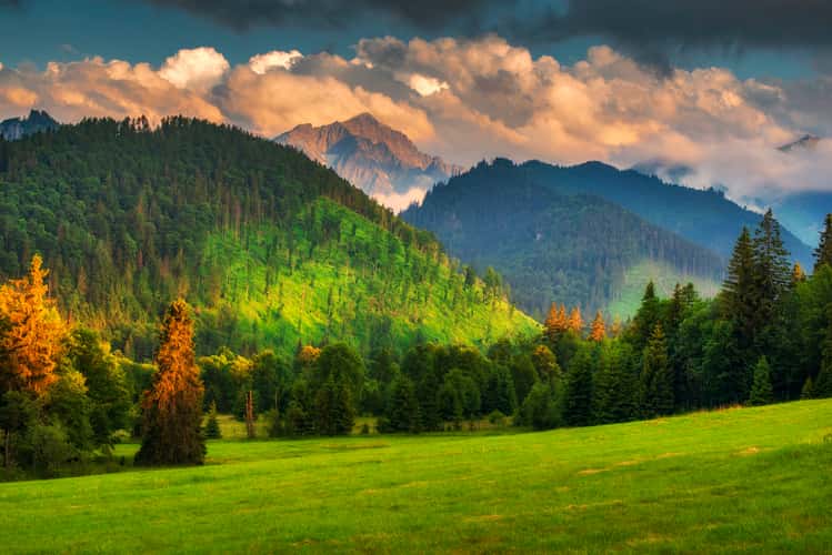 High Tatras from Tatranská Javorina