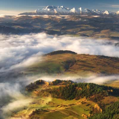 High Tatras from Three crowns peak, Poland