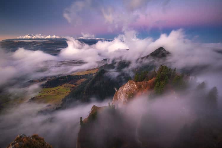 High Tatras from Three crowns peak