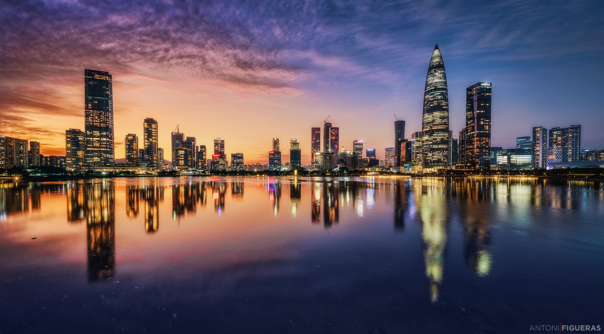 Houhai skyline, China