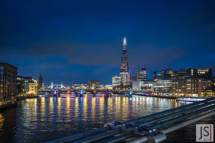 Illuminated Thames View with the Shard