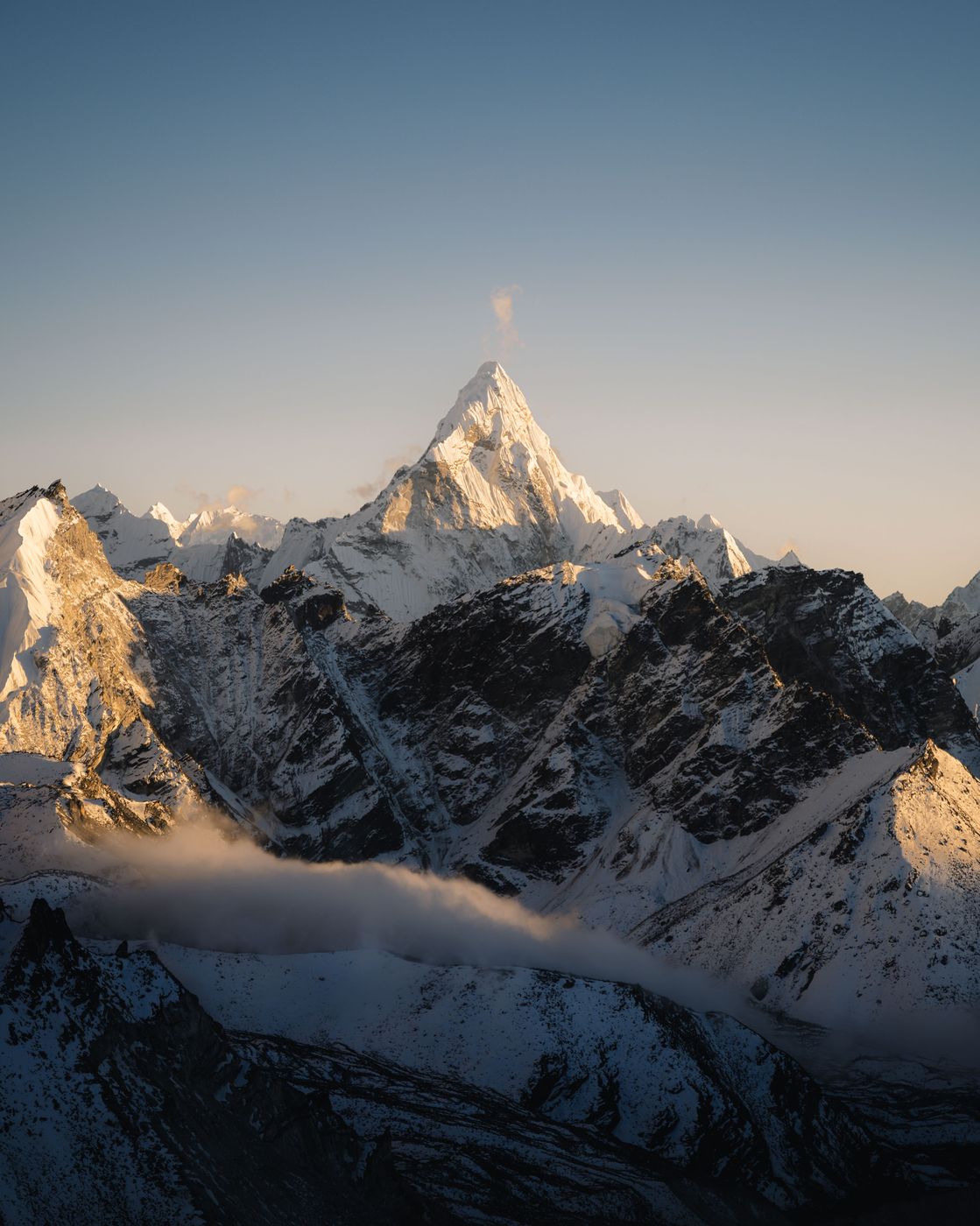 Kala Patthar Hike, View on Ama Dablam, Nepal