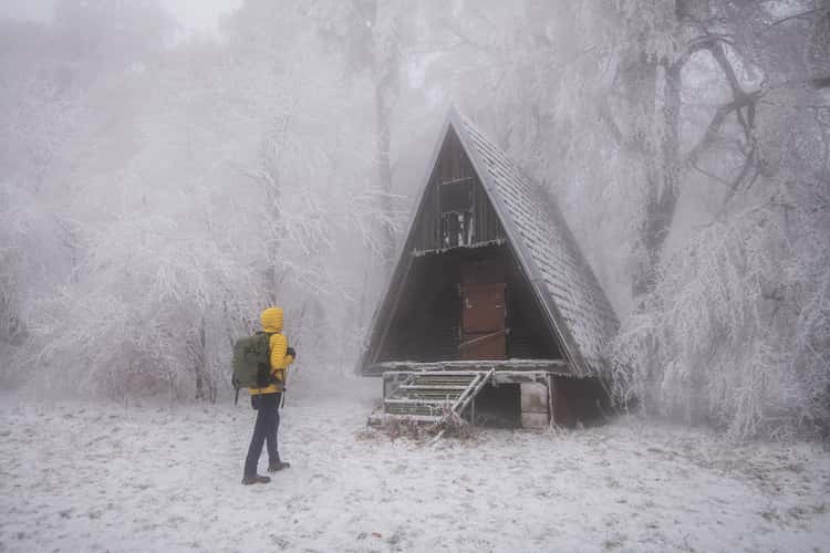 Kamzík hill in Small Carpathian mountains