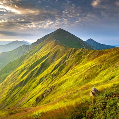 Klin peak from Končistá in Western Tatras, Poland