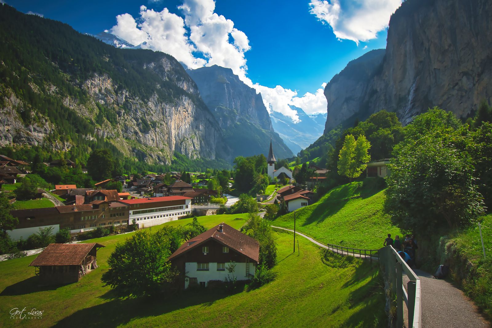 Lauterbrunnen from Fuhren View Point, Switzerland