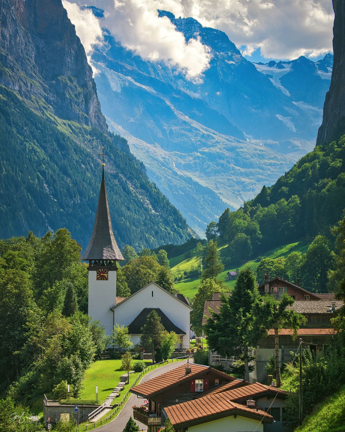 Lauterbrunnen from Fuhren View Point, Switzerland