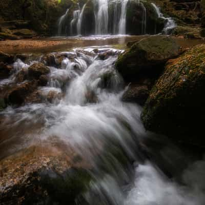 Little Štolpich waterfallss in Jizerské hory, Czech Republic