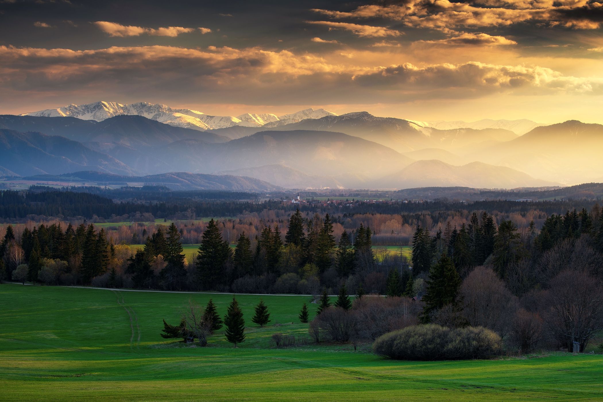 Low Tatras view, Slovakia (Slovak Republic)