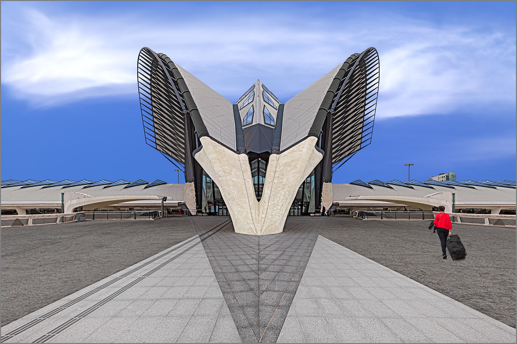 Lyon - Saint Exupery Train Station, France