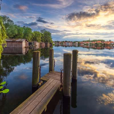 Malchow city view, Germany