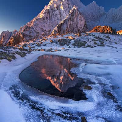 Mountain lake near Téryho chata in High Tatras NP, Slovakia (Slovak Republic)
