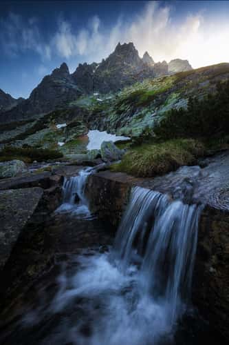 Mountain stream in Mlynická Valley